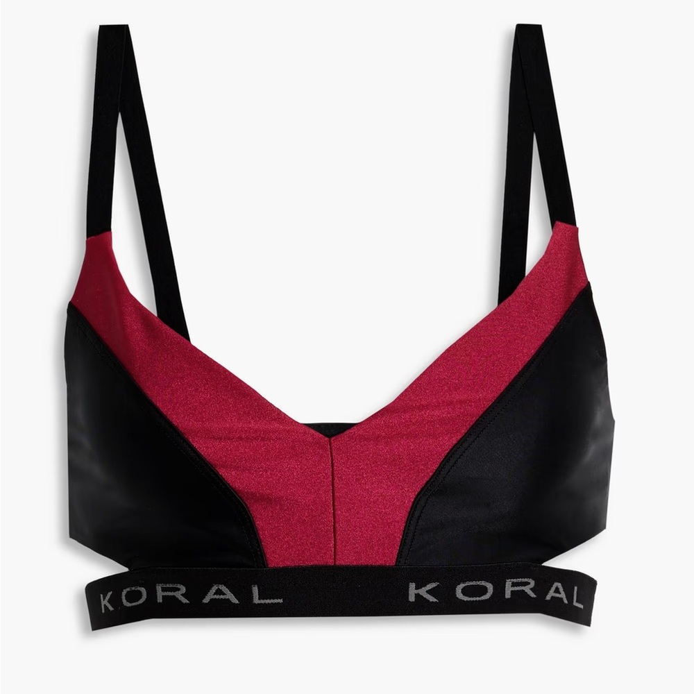 Black and Pink Koral Limerence sports bra Size Small